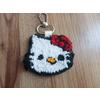 Hello Kitty Punch İşlemeli Anahtarlık